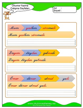ö sesi Çalışma Sayfaları